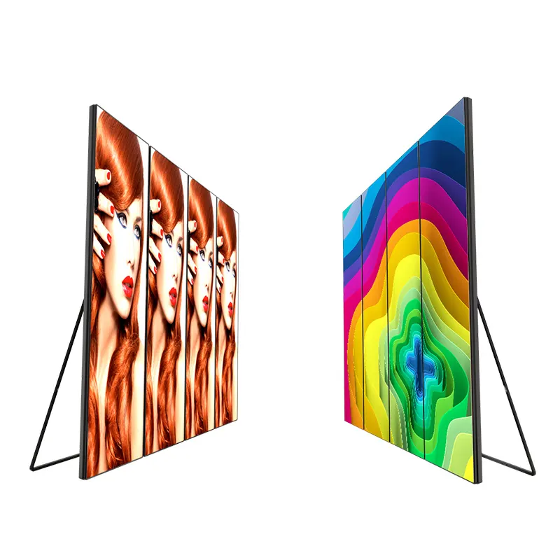mirror led screen led videos mobile Clothing store p2.5 p3 led poster led sign video display