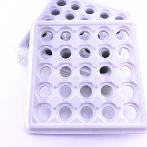 <b>Plastic</b> Battery Storage <b>Tray</b> Rectangle 24 Compartments Stackable For Desk Organization - Product Image 1