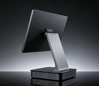 Terminal de point de vente (PDV) tout en aluminium avec écran simple ou double de 15,6 pouces, 15,6 pouces + 9,7 pouces, 15,6 pouces + 11,6 pouces, et caisse enregistreuse 2 Go + 32 Go