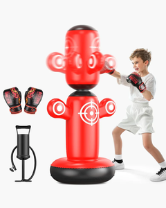 Kantong tinju berdiri bebas anak-anak, kantong tinju bisa diputar 360 ° dengan sarung tangan - Product Image 1