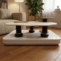 Table basse en bois moderne et durable pour salon, mobilier de maison avec un design spacieux