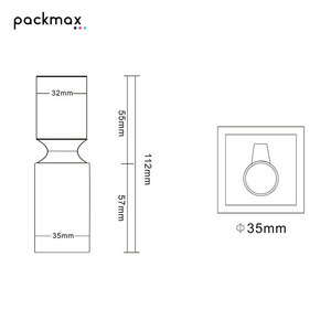 30ml square glass bottle — for lotion, serum, essential oil, cosmetics, and liquid <b>foundation</b>. New style - Product Image 3