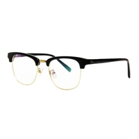 Nuevas Monturas de Gafas Cuadradas de Acetato y Metal para Hombre, Modernas y Ejecutivas, para Viajes y Ocio, Personalizables, Venta al por Mayor