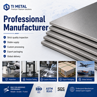 Plaque en titane de qualité aérospatiale GR5 Ti-6Al-4V certifiée ASTM B265 pour composants structurels d'avions