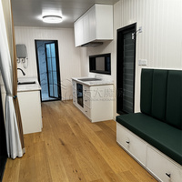 Maison magique 20 pieds/40 pieds Personnalisable Cadre en acier Conteneur d'expédition Studio Appartement DIY Préfabriqué Petite Maison Design Moderne