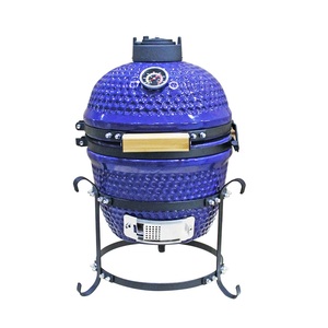 Barbecue miniature sans fumée Auplex Premium moderne Parrilla <span class=keywords><strong>Pro</strong></span> 12,6 pouces avec rôtissoire en céramique rouge Kamado - Product Image 1