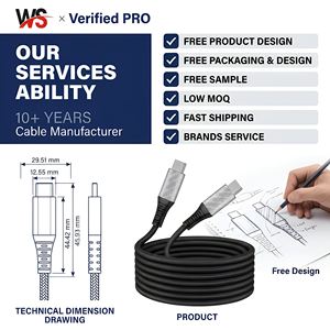 Câble de charge rapide USB 2.0 en nylon tressé WEISI 100W PD certifié CE FCC RoHS pour téléphone portable IOS Marché d'Amérique du Nord et d'Europe - Product Image 4