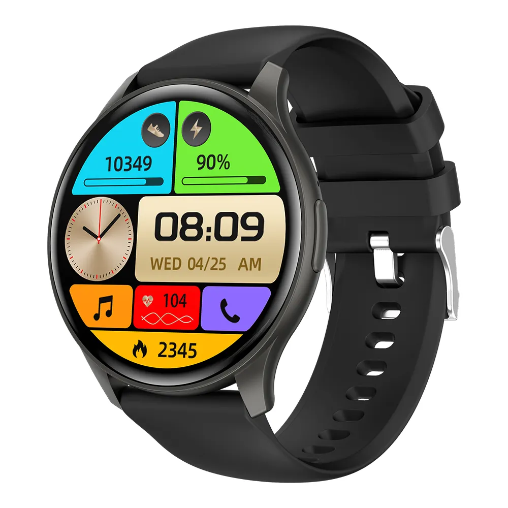 Penjualan paling laris ZW60 layar AMOLED jam tangan pintar dengan monitor denyut jantung jam Alarm pengendali jarak jauh panggilan kalender pengingat