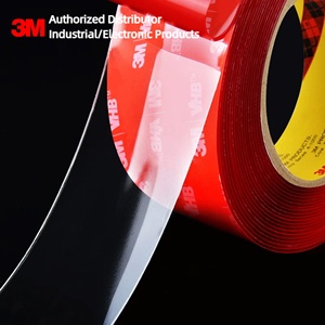 <span class=keywords><strong>3M</strong></span> 4905 VHB Fogli Adesivi Trasparenti Biadesivi, Spessore 0,5mm, Nastro Biadesivo in Schiuma Acrilica ad Alta Adesione, 93 ° Resistenza alle Temperature - Product Image 1