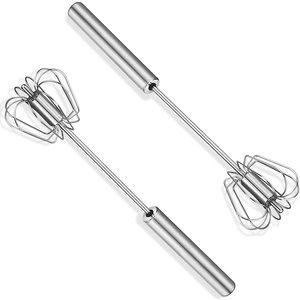 Batidor de Varillas Manual/Semiautomático de Acero Inoxidable 304 de 8/10/12 Pulgadas, Ecológico y Apto para Lavavajillas - Product Image 1