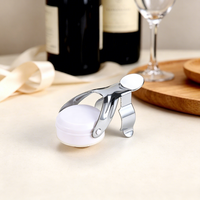Bouchon de bouteille de vin en acier inoxydable, bouchon à bascule réutilisable pour champagne, bouchon de conservation sous vide pour bar et maison