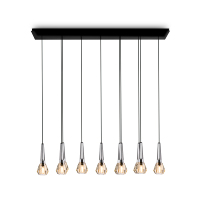 Lustre suspendu LED moderne YH en cristal K9, gouttes de pluie, décoration de salon, restauration, plafond haut, escalier