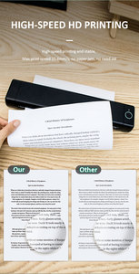 Dflabs A4 Tragbarer Thermodrucker für 35 Seiten pro Minute Druckgeschwindigkeit 203dpi Auflösung - Kabellos für Android/iOS/<span class=keywords><strong>Laptop</strong></span> Lagernd - Product Image 4