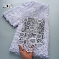 5013 Tela de encaje de tul al por mayor color café, encaje nigeriano, encaje francés africano bordado, telas en oferta para vestidos de novia