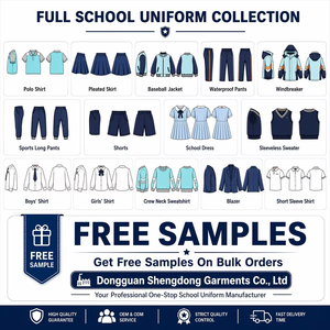 Uniformes d'école primaire 2026 personnalisés en coton, échantillons gratuits, faible MOQ, ensembles de vêtements formels pour l'école, blazer et costume, directement de l'usine - Product Image 2