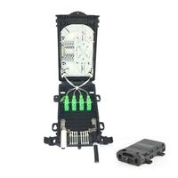 Boîte vide FTTH IP68 souterrain étanche 8 ports Gel joint fibre optique boîte de Distribution Mini Tube en acier