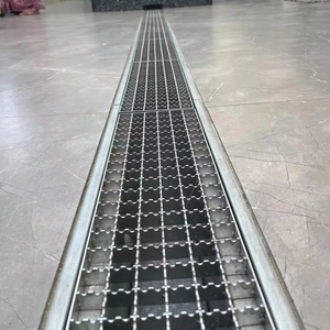 SHENGMO Outdoor Channel Drain Cover Durable Stainless Steel Grating Modern For Public Parking Lot Galvanized Steel Drain Cover - Product Image 1