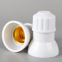 Douille de lampe E27 en gros, garantie 2 ans, qualité garantie, support d'éclairage en plastique blanc à embout trompette