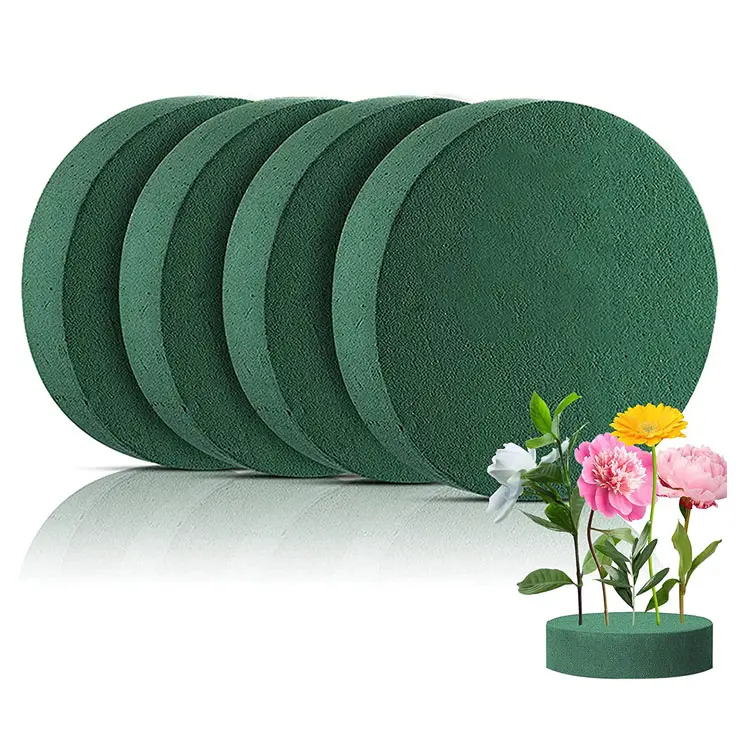 Bloques de espuma de poliestireno verde para decoración de hogar, set de bloques de espuma de poliestireno con diseño floral, con diseño de flores, para Arreglo de flores