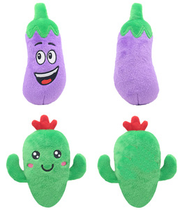 Kingtale <span class=keywords><strong>Dog</strong></span> <span class=keywords><strong>Squeaky</strong></span> Toys Cute farcito peluche frutta snack e verdure giocattoli per cani per cuccioli di piccola taglia media animali domestici - Product Image 4