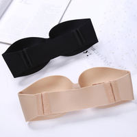 Soutien-gorge sexy pour femme, bonnet E, de haute qualité, sans bretelles, à armatures, antidérapant, invisible, push-up, demi-bonnet