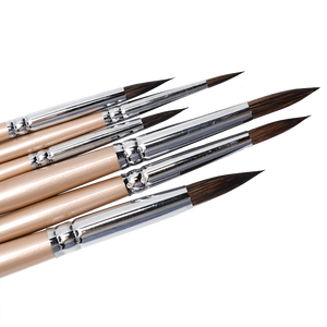 Set <span class=keywords><strong>di</strong></span> 6 <span class=keywords><strong>Pennelli</strong></span> <span class=keywords><strong>per</strong></span> <span class=keywords><strong>Acquerello</strong></span> in Pelo <span class=keywords><strong>di</strong></span> <span class=keywords><strong>Martora</strong></span> Nera, Punta Rotonda, <span class=keywords><strong>per</strong></span> Pittura ad <span class=keywords><strong>Acquerello</strong></span>, <span class=keywords><strong>per</strong></span> Adulti, Principianti e Studenti, <span class=keywords><strong>per</strong></span> Dipingere a Mano - Product Image 1