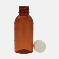 Bouteille PET de 125 ml pour médicaments liquides avec bouchon à vis CRC |   Bouteille vide de sirop contre la toux |   Qualité pharmaceutique |   GMP |   Ligne à quatre échelles