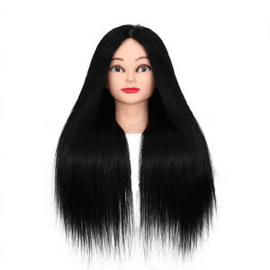 Maniquí de cosmetología de cabello humano Real 100%, práctica de salón, muñeco de entrenamiento de peluquería con cabeza y hombros - Product Image 4
