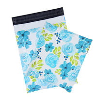 Sac d'emballage d'expédition de la série de fleurs colorées de l'entrepôt américain, sac d'emballage personnalisé pour les achats, polymailer, sac d'expédition