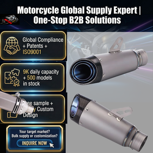 ท่อไอเสียรถจักรยานยนต์แบบสปอร์ตอเนกประสงค์ รุ่นใหม่ ผลิตจากไทเทเนียมอัลลอยด์ ขนาด 51/60 มม. สำหรับ Z125/Ninja250/MSX125/MT07 - Product Image 1