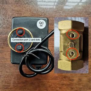 صمام كروي كهربائي 220 فولت من النحاس الأسود صمام أنثوي <span class=keywords><strong>2</strong></span> وسيلة 3 للتحكم الكهربائي صمام كروي نحاسي مع مشغل كهربائي - Product Image 3