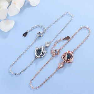 Pulsera con diseño de planeta azul profundo y cielo estrellado cósmico para mujer, joyería de regalo con diseño de aleación de zinc - Product Image 1