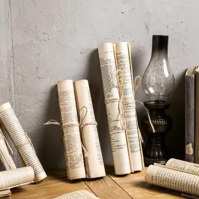 Nordic Style Rural Old Books Old Style Foreign Language Books Literary and Artistic Classical Foreign Language Books Home Decor
