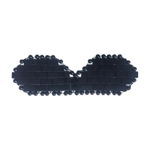Factory Wholesale Hand-woven Natural Obsidian Small Gemstone Eye Cover Cooling Eye Mask Cold Therapy to Eliminate Eye Puffiness - Product Image 3