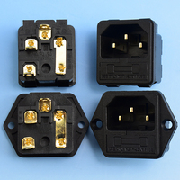 Conector de alimentación de CA C14, 3 pines, 15A, 250V, 3 pines, C14