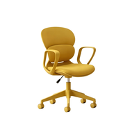 Chaise ergonomique à double dossier en éponge douce, couleur claire, en stock, pour l'apprentissage et les espaces de loisirs intérieurs