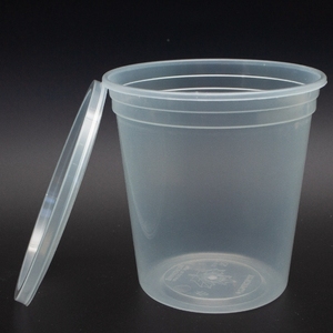 Vasos Desechables Transparentes de Plástico PP para Alimentos con Tapas, Apilables para Ahorrar Espacio, Vasos para Porciones, Recipientes para Salsas y Postres - Product Image 5