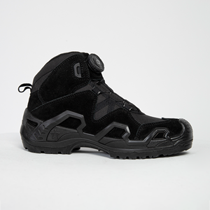 <span class=keywords><strong>Zapatos</strong></span> de Senderismo Tácticos, Duraderos y Cómodos, con Suela de Goma y Cuero, Diseño Transpirable, Personalizables OEM, Color Negro/Caqui, para Exteriores - Product Image 3