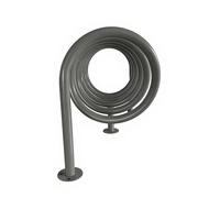Support à vélos en spirale, support à vélos circulaire en métal, support de stationnement en spirale pour vélos, grand support à vélos en acier