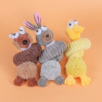 Jouets pour animaux de compagnie en gros Nouveaux jouets interactifs pour chiens à long cou résistants à l'usure à mâcher à presser avec son interactif pour animaux de compagnie ennuyeux