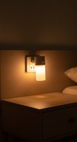 0.5W économie d'énergie lampe à LED interrupteur de lumière chaude contrôle enfichable 110V/220V crépuscule à l'aube veilleuse pour bébé enfants