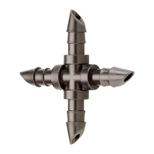 Raccord en T à barbillon <span class=keywords><strong>de</strong></span> 1/4 pouce pour <span class=keywords><strong>tuyau</strong></span> <span class=keywords><strong>d</strong></span>'irrigation goutte à goutte <span class=keywords><strong>de</strong></span> 4/7 mm - Product Image 2