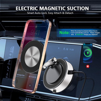 Support magnétique pour téléphone de voiture, ventouse électrique, support pliable, aimant puissant N52, support de téléphone pour tableau de bord et pare-brise intégré