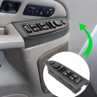15883323 Interruptor Maestro de Control de Ventanilla Eléctrica Delantera Izquierda para GMC Sierra Chevrolet Silverado 2003-2007 Reemplazo OEM