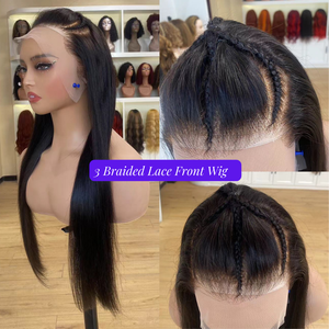 Bán Buôn Tay Dệt Và Tóc Giả Cho Phụ Nữ Da Đen 5X7 Ren Phía Trước Tóc Giả Nguyên Peru Tóc Con Người HD Ren Phía Trước Tóc Giả Tóc Con Người - Product Image 4