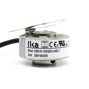 Encodeur rotatif incrémental Lika C50-H-1024ZCU48L7 avec câbles à centre ouvert pour machines-outils - Product Image 4
