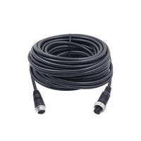 Ip68 étanche 4 broches Aviation tête capteur M12 connecteur mâle à femelle câble