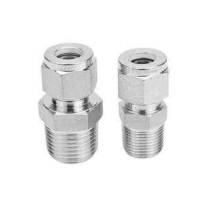 Connecteur mâle à ferrule de type <span class=keywords><strong>MC</strong></span> usiné CNC, 3000 psi, tête hexagonale, poli et passivé, qualité industrielle - Product Image 4