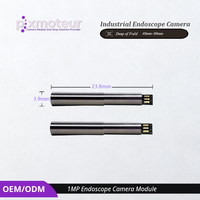 Kamera Mikroskop Industri Pixmoteur 3.9mm Resolusi Tinggi 1280x720px, Endoskop Android Tahan Air, Modul USB 25FPS 90