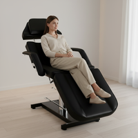 Table de massage pliable et réglable haut de gamme, moderne, de luxe, ergonomique, pour spa, soins du visage, tatouage, salon, traitement, salon de beauté, salle de classe